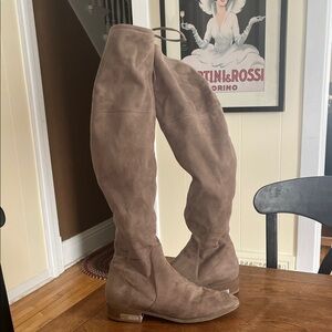 Guess Brown Suede Over-the-Knee Boots